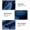 imageDAVID ARCHY Mens Underwear Boxer Briefs Breathable Soft MoistureWicking with Fly Underwear for Men MultipackF2 short Leg 35 BlackDark GrayDark BlueLight Gray