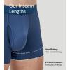 imageDAVID ARCHY Mens Underwear Boxer Briefs Breathable Soft MoistureWicking with Fly Underwear for Men MultipackF2 short Leg 35 BlackDark GrayDark BlueLight Gray