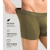 imageDAVID ARCHY Mens Underwear Boxer Briefs Breathable Soft MoistureWicking with Fly Underwear for Men MultipackF4 short Leg 35 Dark BlueDark BrownOlive GreenDark Gray