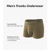 imageDAVID ARCHY Mens Underwear Boxer Briefs Breathable Soft MoistureWicking with Fly Underwear for Men MultipackF4 short Leg 35 Dark BlueDark BrownOlive GreenDark Gray