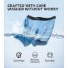 imageDAVID ARCHY Mens Underwear Boxer Briefs Cotton Comfortbale Soft Breathable with Fly Underwear for Men 6 PackA4 blackDark BlueNavy BlueBule  in 4 Pack