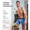 imageDAVID ARCHY Mens Underwear Boxer Briefs Cotton Comfortbale Soft Breathable with Fly Underwear for Men 6 PackA4 blackDark BlueNavy BlueBule  in 4 Pack