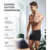 imageDAVID ARCHY Mens Underwear Boxer Briefs Cotton Comfortbale Soft Breathable with Fly Underwear for Men 6 PackAssorted Colors1