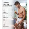 imageDAVID ARCHY Mens Underwear Boxer Briefs Cotton Comfortbale Soft Breathable with Fly Underwear for Men 6 PackB1 white  in 6 Pack