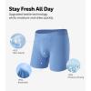 imageDAVID ARCHY Mens Underwear Boxer Briefs UltraSoft Micro Modal Breathable Comfortable with Fly Boxer Briefs for Men 3 PackBlueGreenYellow 65 With Fly