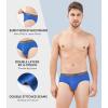 imageDAVID ARCHY Mens Underwear Briefs Rayon Made from Bamboo WickingMoisture Support Pouch Soft Underwear for Men 4 or 7 PackBlueYellow BrownCardamom GreenRed
