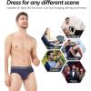 imageDAVID ARCHY Mens Underwear Briefs Rayon Made from Bamboo WickingMoisture Support Pouch Soft Underwear for Men 4 or 7 PackDark BlueGreenBlackPurple