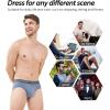 imageDAVID ARCHY Mens Underwear Briefs Rayon Made from Bamboo WickingMoisture Support Pouch Soft Underwear for Men 4 or 7 PackGrey BlueDark BlueOlive GreenBlackDark GreyDeep Grape PurpleGrey Purple