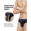imageDAVID ARCHY Mens Underwear Briefs Rayon Made from Bamboo WickingMoisture Support Pouch Soft Underwear for Men 4 or 7 PackNavy BlueDark Grayno Fly4 Pack