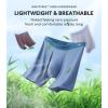 imageDAVID ARCHY Mens Underwear Moisture Wicking Breathable Rayon Made From Bamboo Seamless Underwear with Support Pouch 4 PackGray BlueBlackDark GrayGray Purple With Fly
