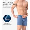 imageDAVID ARCHY Mens Underwear Moisture Wicking Breathable Rayon Made From Bamboo Seamless Underwear with Support Pouch 4 PackGray BlueBlackDark GrayGray Purple With Fly