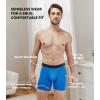 imageDAVID ARCHY Mens Underwear Rayon Made from Bamboo 7Pack WickingMoisture ampamp Cool Boxer Briefs with Support PouchDark Assorted Colors  65 in 7 Pack