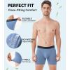 imageDAVID ARCHY Mens Underwear Rayon Made from Bamboo 7Pack WickingMoisture ampamp Cool Boxer Briefs with Support PouchDark Seven Colors  65 in 7 Pack