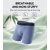 imageDAVID ARCHY Mens Underwear Rayon Made from Bamboo 7Pack WickingMoisture ampamp Cool Boxer Briefs with Support PouchSeven Colors  65 in 7 Pack