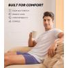 imageDAVID ARCHY Mens Underwear Ultra Soft Modal Support Pouch Trunks Moisture Wicking Boxer Briefs for Men MultipackBlackCastlerockHeron 65 With Fly