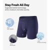 imageDAVID ARCHY Mens Underwear Ultra Soft Modal Support Pouch Trunks Moisture Wicking Boxer Briefs for Men MultipackBlackGrayNavy Blue 65 With Fly
