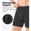 imageDAVID ARCHY Mens Underwear Ultra Soft Modal Support Pouch Trunks Moisture Wicking Boxer Briefs for Men MultipackBlackOlive GreenDark Purple 65 With Fly