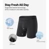imageDAVID ARCHY Mens Underwear Ultra Soft Modal Support Pouch Trunks Moisture Wicking Boxer Briefs for Men MultipackBlackOlive GreenDark Purple 65 With Fly