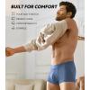 imageDAVID ARCHY Mens Underwear Ultra Soft Modal Support Pouch Trunks Moisture Wicking Boxer Briefs for Men MultipackFour Colors35 No Fly