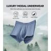 imageDAVID ARCHY Mens Underwear Ultra Soft Modal Support Pouch Trunks Moisture Wicking Boxer Briefs for Men MultipackFour Colors35 No Fly