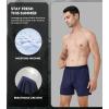 imageDAVID ARCHY Ultra Soft Modal Underwear Mens Boxer Shorts Loose Breathable Boxers for Men PackMoonlight BlueNavy BlueGray Violet
