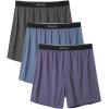 imageDAVID ARCHY Mens Boxer Shorts Underwear Quick Dry Breathable Mens Boxers Moisture Wicking Boxers for Men 3 or 5 PackMoonlight BlueDark GrayGray Violet