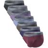 imageDAVID ARCHY Mens Underwear Briefs Rayon Made from Bamboo WickingMoisture Support Pouch Soft Underwear for Men 4 or 7 PackGrey BlueDark BlueOlive GreenBlackDark GreyDeep Grape PurpleGrey Purple
