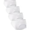 imageDAVID ARCHY Mens Underwear Ultra Soft Modal Dual Pouch Briefs Support Comfortable lightweight Briefs for Men 4 or 7 PackWhite