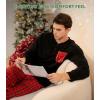 imageDAVID ARCHY Cozy Christmas Pajamas for Couples Ultra Soft Warm Fleece Winter Pjs Sets Men Women Plaid Loungewear with PocketsBlack Top  Checkered Pants