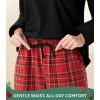 imageDAVID ARCHY Cozy Christmas Pajamas for Couples Ultra Soft Warm Fleece Winter Pjs Sets Men Women Plaid Loungewear with PocketsBlack Top  Checkered Pants
