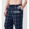 imageDAVID ARCHY Mens Flannel Pajama Pants Soft Plaid Cotton Pajama Pants with Pockets Lightweight 2PackBlack Grey White PlaidNavy White Plaid