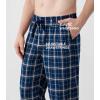 imageDAVID ARCHY Mens Flannel Pajama Pants Soft Plaid Cotton Pajama Pants with Pockets Lightweight 2PackBlack PlaidNavy Blue Plaid