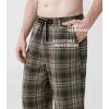 imageDAVID ARCHY Mens Flannel Pajama Pants Soft Plaid Cotton Pajama Pants with Pockets Lightweight 2PackOlive Green Plaid Navy White Plaid