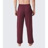imageDAVID ARCHY Mens Pajama Pants Cotton Comfy Sleep Bottoms Lightweight Lounge Pants with Pockets Soft Sleepwear PJs 2 PackBlackMaple Redwide Leg Opening