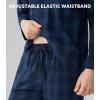 imageDAVID ARCHY Mens Pajama Set Woven Cotton Pjs Plaid Lounge Set ButtonUp Sleepwear Lightweight ampamp Breathable LoungewearBlue Large Plaid