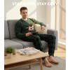 imageDAVID ARCHY Mens Pajamas Set UltraSoft Fleece Pajamas Warm Sleepwear Long Sleeve Lounge Set with PocketsGreen  Christmas Elk