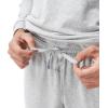 imageDAVID ARCHY Pajamas for Men Warm Pajamas Set Soft Cotton Men Sleepwear Winter Long Sleeve Top ampamp Bottoms PJsGrey