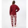 imageDAVID ARCHY Fleece Pajamas for Women Warm Fuzzy Winter Cozy Soft Comfy Long Sleeve 2 Peices Pj Sets Sleepwear LoungewearRoundred