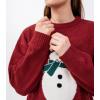 imageDAVID ARCHY Fleece Pajamas for Women Warm Fuzzy Winter Cozy Soft Comfy Long Sleeve 2 Peices Pj Sets Sleepwear LoungewearRoundsnowmen