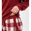 imageDAVID ARCHY Fleece Pajamas for Women Warm Fuzzy Winter Cozy Soft Comfy Long Sleeve 2 Peices Pj Sets Sleepwear LoungewearRoundsnowmen