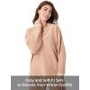imageDAVID ARCHY Fleece Pajamas for Women Warm Fuzzy Winter Cozy Soft Comfy Long Sleeve 2 Peices Pj Sets Sleepwear LoungewearVlight Brown