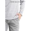 imageDAVID ARCHY Mens Pajamas Set Soft Cotton Long Sleeve Sleepwear Comfy Loungewear Pjs with PocketsHeather Dark Gray