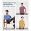 imageDAVID ARCHY Mens Undershirt Bamboo Rayon MoistureWicking Crewneck TShirts Stretch Tees for Men 3 or 5 PackD1  Crewneck  Parisian BlueDusky OrchidGold