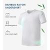 imageDAVID ARCHY Mens Undershirt Bamboo Rayon MoistureWicking Crewneck TShirts Stretch Tees for Men 3 or 5 PackD3  Iceberg