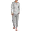 imageDAVID ARCHY Mens Pajamas Set Soft Cotton Long Sleeve Sleepwear Comfy Loungewear Pjs with PocketsHeather Dark Gray