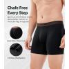 imageDAVID ARCHY Mens Boxer Briefs Rayon Made From Bamboo Breathable Soft Underwear Support Pouch Underwear for Men 4 PackBlack