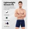 imageDAVID ARCHY Mens Boxer Briefs Rayon Made From Bamboo Breathable Soft Underwear Support Pouch Underwear for Men 4 PackDark GrayDark BlueOlive GreenBlack