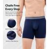 imageDAVID ARCHY Mens Boxer Briefs Rayon Made From Bamboo Breathable Soft Underwear Support Pouch Underwear for Men 4 PackDark GrayDark BlueOlive GreenBlack