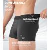 imageDAVID ARCHY Mens Trunks Underwear Modal Support Pouch with Fly Ultra Soft Breathable Mens Underwear 4 PackBlack
