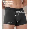 imageDAVID ARCHY Mens Trunks Underwear Modal Support Pouch with Fly Ultra Soft Breathable Mens Underwear 4 PackBlack